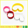 2014 JK-20-75 high quality soft pvc slap bracelet,silicone clap toy wristbands